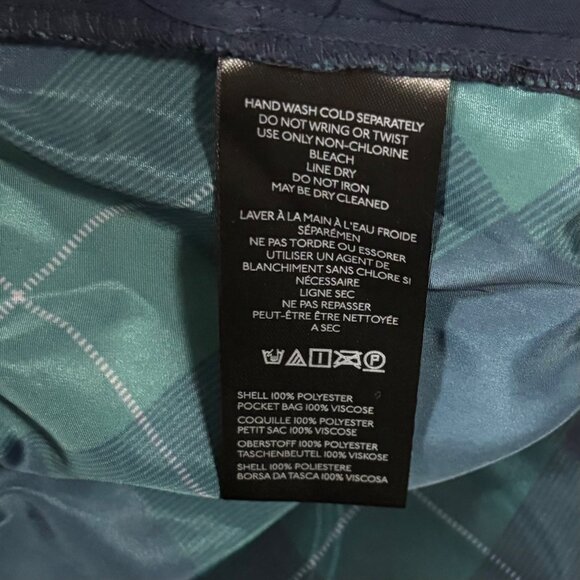 Maeve Anthropologie Taffeta Printed Cropped Wide-Leg Pants Size XL Blue Pattern - Picture 7 of 7